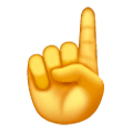 ☝️ Emoji nach oben weisender Zeigefinger von vorne Samsung One UI 6.1.