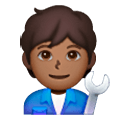 Emoji 🧑🏾‍🔧 Meccanico: Carnagione Abbastanza Scura su Samsung One UI 6.1.
