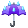 ☔ Emoji Paraguas Con Gotas De Lluvia en Samsung One UI 6.1.