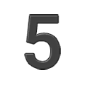 5️ Emoji Número cinco en Samsung One UI 6.1.