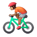 Émoji 🚴🏽 Cycliste : Peau Légèrement Mate sur Samsung One UI 6.1.