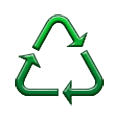 ♺ Emoji Símbolo de reciclaje de materiales generales. en Samsung One UI 6.1.
