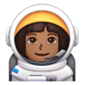 👩🏾‍🚀 Emoji Astronautin: mitteldunkle Hautfarbe Samsung One UI 6.1.