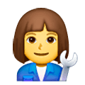 Emoji 👩‍🔧 Meccanico Donna su Samsung One UI 6.1.