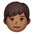 👦🏾 Emoji Niño: Tono De Piel Oscuro Medio en Samsung One UI 6.1.