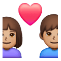👨🏽‍❤️‍👩🏽 Emoji Liebespaar - Mann: mittlere Hautfarbe, Frau: mittlere Hautfarbe Samsung One UI 6.1.