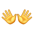 Emoji 👐 Mani Aperte su Samsung One UI 6.1.