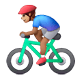 🚴🏽‍♂️ Emoji Radfahrer: mittlere Hautfarbe Samsung One UI 6.1.