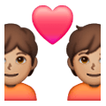 Emoji 💑🏽 Coppia Con Cuore, Carnagione Olivastra su Samsung One UI 6.1.