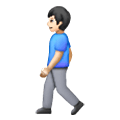 🚶🏻‍♂️ Emoji Hombre Caminando: Tono De Piel Claro en Samsung One UI 6.1.