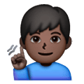 Emoji 🧏🏿‍♂️ Uomo Con Problemi Di Udito: Carnagione Scura su Samsung One UI 6.1.