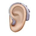 🦻🏼 Emoji Oreja Con Audífono: Tono De Piel Claro Medio en Samsung One UI 6.1.