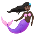 Emoji 🧜🏿‍♀️ Sirena Donna: Carnagione Scura su Samsung One UI 6.1.