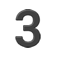 Emoji 3️ Cifra tre su Samsung One UI 6.1.