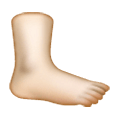 🦶🏻 Emoji Fuß: helle Hautfarbe Samsung One UI 6.1.