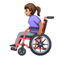 👩🏽‍🦽 Emoji Mulher Em Cadeira De Rodas Manual: Pele Morena na Samsung One UI 6.1.