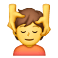 💆 Emoji Person, die eine Kopfmassage bekommt Samsung One UI 6.1.