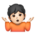 🤷🏻 Emoji Persona Encogida De Hombros: Tono De Piel Claro en Samsung One UI 6.1.