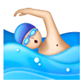 🏊🏻‍♂️ Emoji Homem Nadando: Pele Clara na Samsung One UI 6.1.
