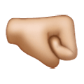 🤜🏼 Emoji Puño Hacia La Derecha: Tono De Piel Claro Medio en Samsung One UI 6.1.