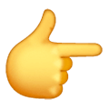 👉 Emoji Dorso Da Mão Com Dedo Indicador Apontando Para A Direita na Samsung One UI 6.1.
