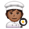 🧑🏾‍🍳 Emoji Cocinero: Tono De Piel Oscuro Medio en Samsung One UI 6.1.
