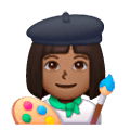 👩🏾‍🎨 Emoji Artista Plástica: Pele Morena Escura na Samsung One UI 6.1.