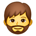 Emoji 🧔‍♂️ Uomo Con La Barba su Samsung One UI 6.1.