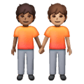 🧑🏾‍🤝‍🧑🏽 Emoji Dos Personas Dándose La Mano: Tono De Piel Oscuro Medio Y Tono De Piel Medio en Samsung One UI 6.1.