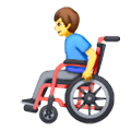 👨‍🦽 Emoji Mann in manuellem Rollstuhl Samsung One UI 6.1.