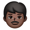 👨🏿 Emoji Hombre: Tono De Piel Oscuro en Samsung One UI 6.1.