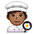 👨🏾‍🍳 Emoji Cocinero: Tono De Piel Oscuro Medio en Samsung One UI 6.1.