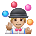 🤹🏼‍♂️ Emoji Hombre Haciendo Malabares: Tono De Piel Claro Medio en Samsung One UI 6.1.