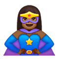 🦸🏾‍♀️ Emoji Superheroína: Tono De Piel Oscuro Medio en Samsung One UI 6.1.