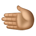 🫲🏽 Emoji Linke Hand: mittlere Hautfarbe Samsung One UI 6.1.