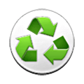 ♽ Emoji Símbolo de reciclaje parcial de papel en Samsung One UI 6.1.