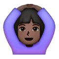 🙆🏿‍♀️ Emoji Mulher Fazendo Gesto De «OK»: Pele Escura na Samsung One UI 6.1.