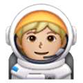 🧑🏼‍🚀 Emoji Astronauta: Tono De Piel Claro Medio en Samsung One UI 6.1.