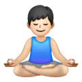 🧘🏻‍♂️ Emoji Hombre En Posición De Loto: Tono De Piel Claro en Samsung One UI 6.1.