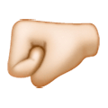 Emoji 🤛🏻 Pugno A Sinistra: Carnagione Chiara su Samsung One UI 6.1.