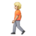 🚶🏼 Emoji Persona Caminando: Tono De Piel Claro Medio en Samsung One UI 6.1.