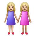 👭🏼 Emoji händchenhaltende Frauen: mittelhelle Hautfarbe Samsung One UI 6.1.
