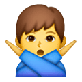 🙅‍♂️ Emoji Hombre Haciendo El Gesto De «no» en Samsung One UI 6.1.