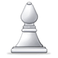♗ Emoji Obispo de ajedrez blanco en Samsung One UI 6.1.