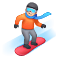 🏂🏻 Emoji Practicante De Snowboard: Tono De Piel Claro en Samsung One UI 6.1.