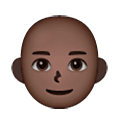 👨🏿‍🦲 Emoji Mann: dunkle Hautfarbe, Glatze Samsung One UI 6.1.