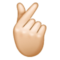 🫰🏻 Emoji Mão Com Dedo İndicador E Polegar Cruzado: Pele Clara na Samsung One UI 6.1.