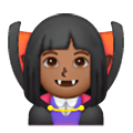 🧛🏾‍♀️ Emoji Mulher Vampira: Pele Morena Escura na Samsung One UI 6.1.