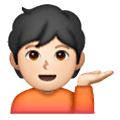 💁🏻 Emoji Persona De Mostrador De Información: Tono De Piel Claro en Samsung One UI 6.1.