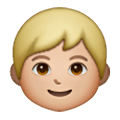 🧒🏼 Emoji Infante: Tono De Piel Claro Medio en Samsung One UI 6.1.